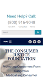 Mobile Screenshot of consumerjusticefoundation.com